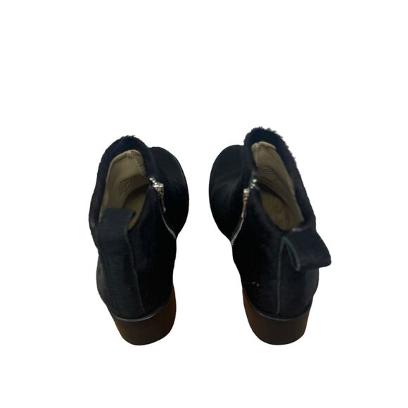 Elizabeth and James Ava Black Ankle Bootie Pony Hair Boho Festival Womens Size 8 - Picture 4 of 9